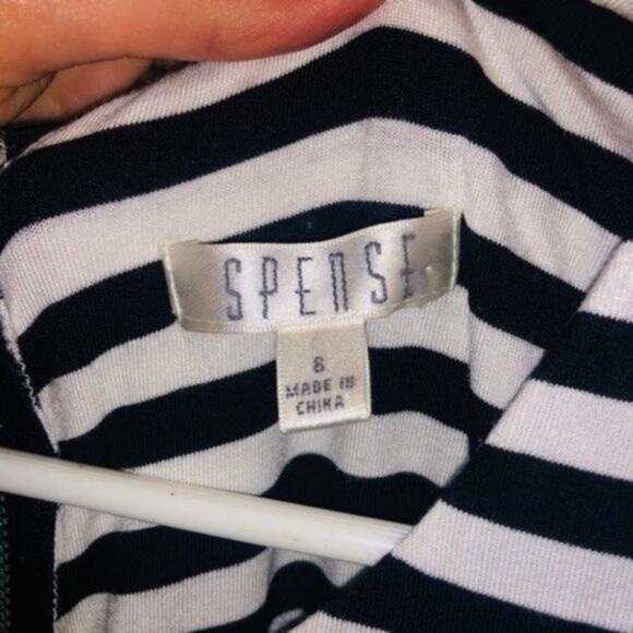 Spense Floral Striped Spring Sleeveless Mini Dress Women's Size 6 - Picture 5 of 7